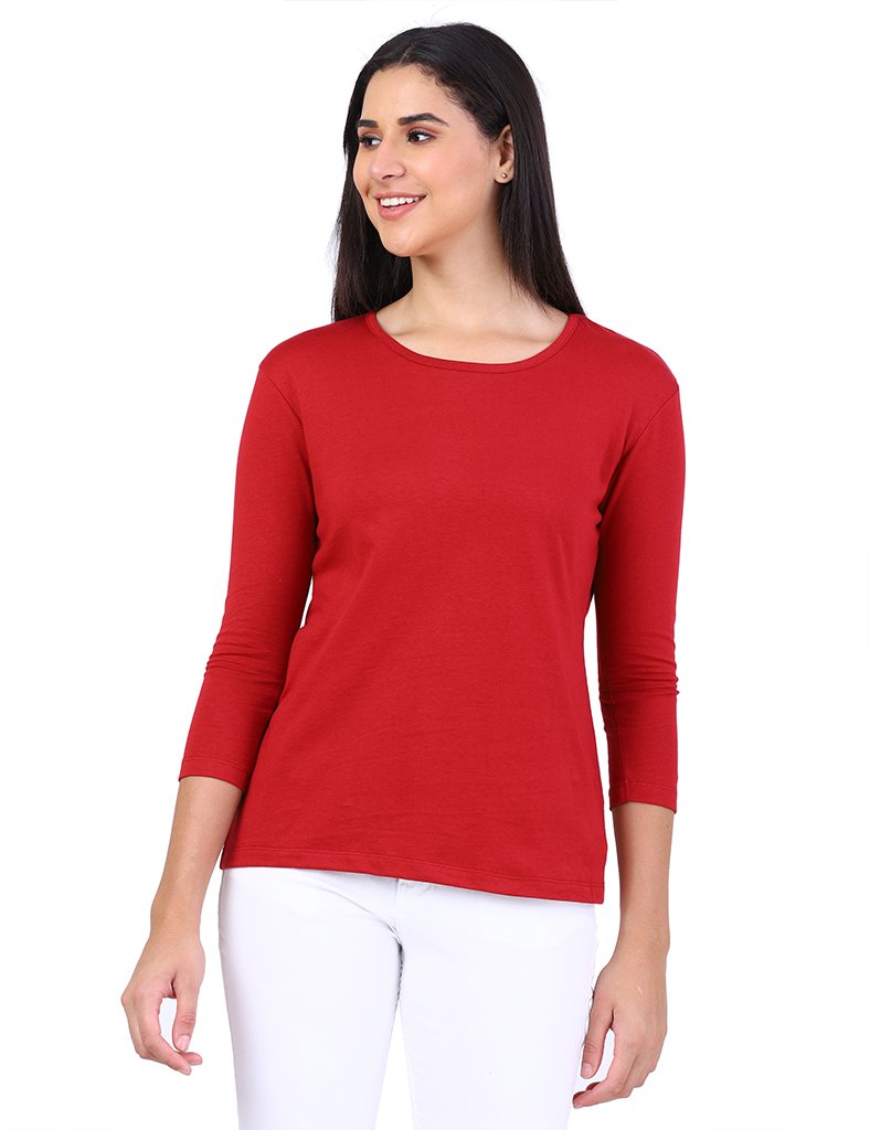 Solid Round Neck Tees – Tricotee